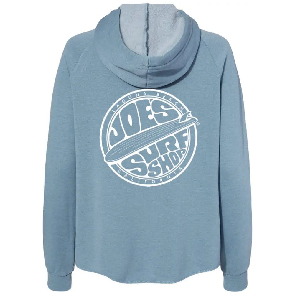 Joe's Surf Shop Fins Up Women's Zip-Up Hoodie