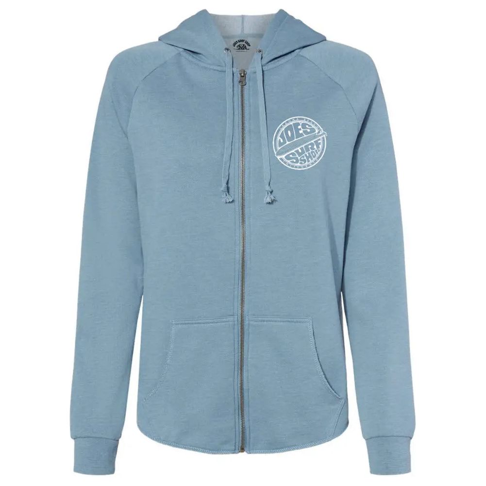 Joe's Surf Shop Fins Up Women's Zip-Up Hoodie