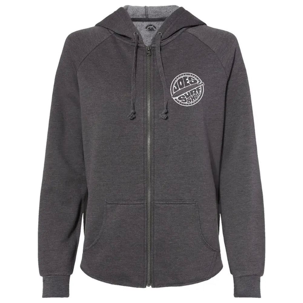 Joe's Surf Shop Fins Up Women's Zip-Up Hoodie