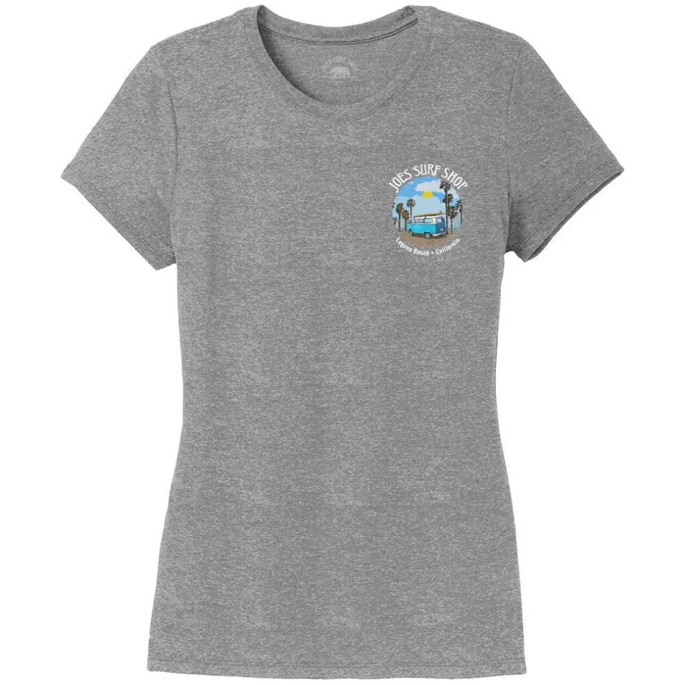 Joe's Surf Shop Women's Surf Bus Tri-Blend Tee