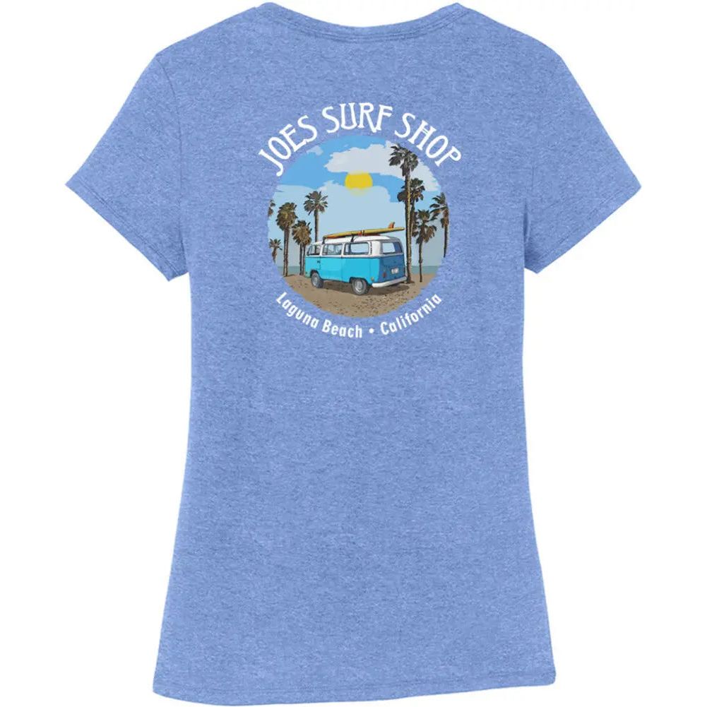 Joe's Surf Shop Women's Surf Bus Tri-Blend Tee