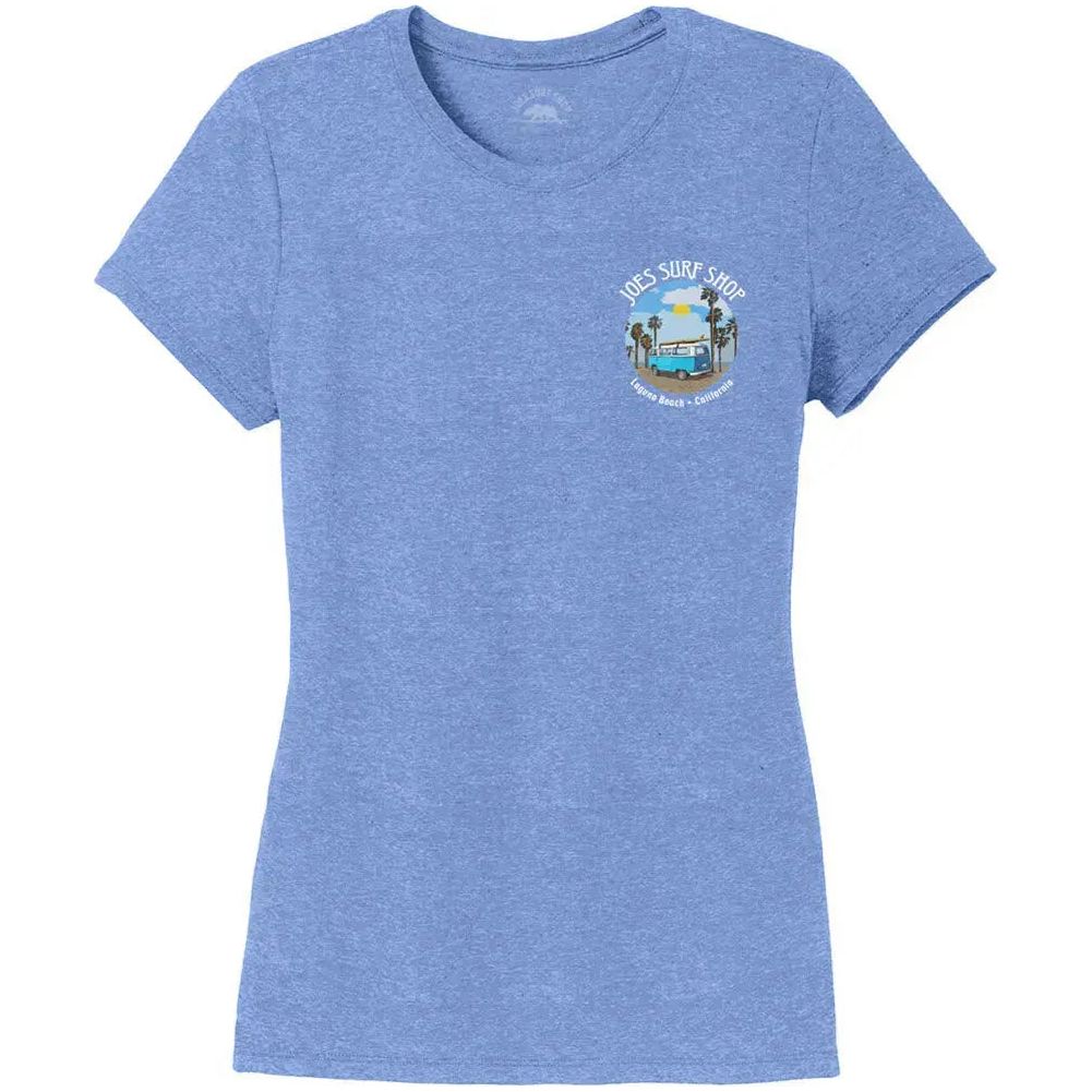 Joe's Surf Shop Women's Surf Bus Tri-Blend Tee