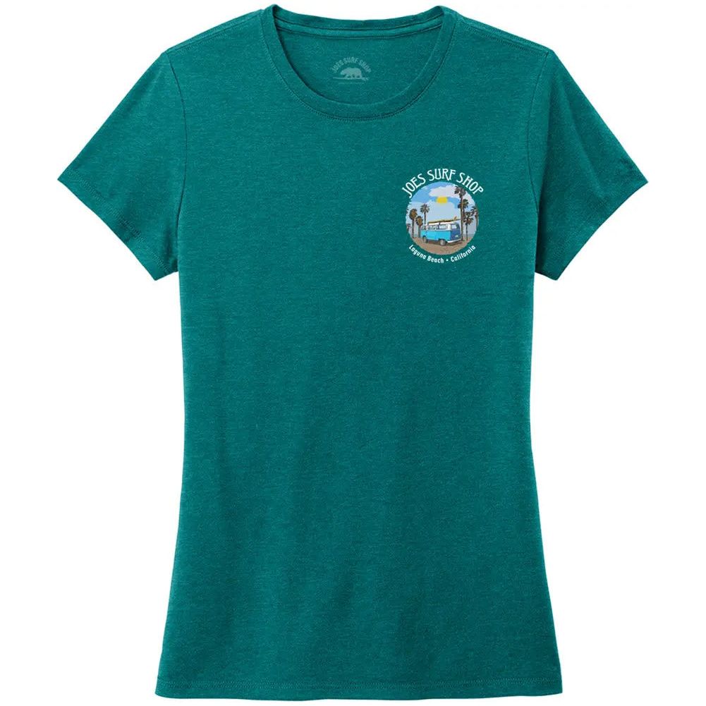 Joe's Surf Shop Women's Surf Bus Tri-Blend Tee