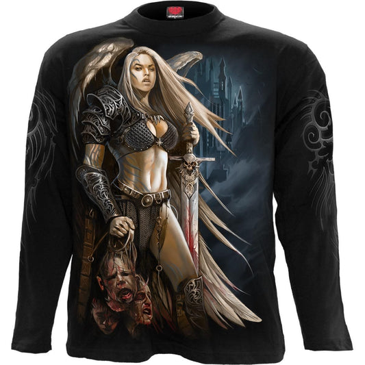 ANGEL WARRIOR - Longsleeve T-Shirt Black