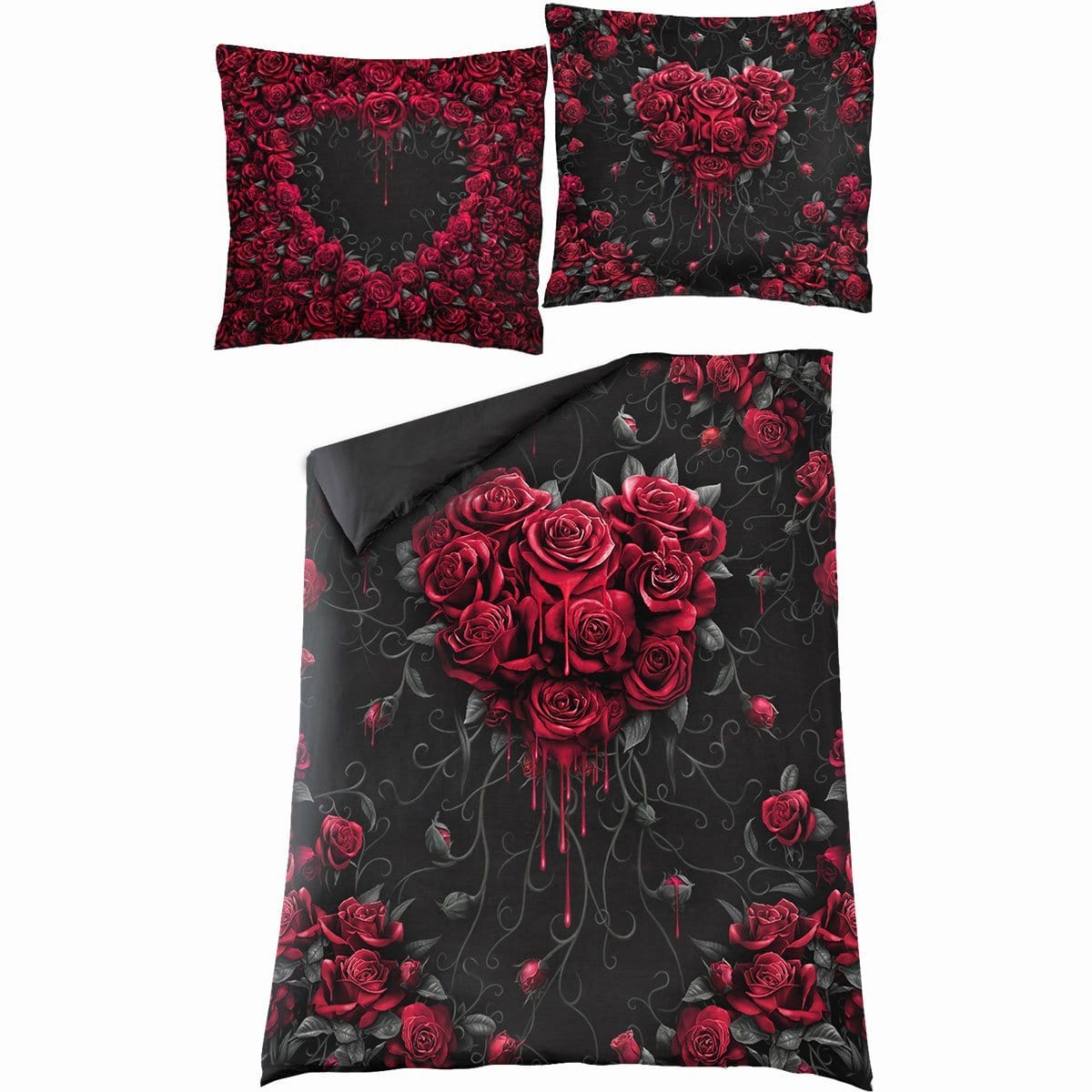 BLEEDING HEART - Single Duvet Cover + UK And EU Pillow case