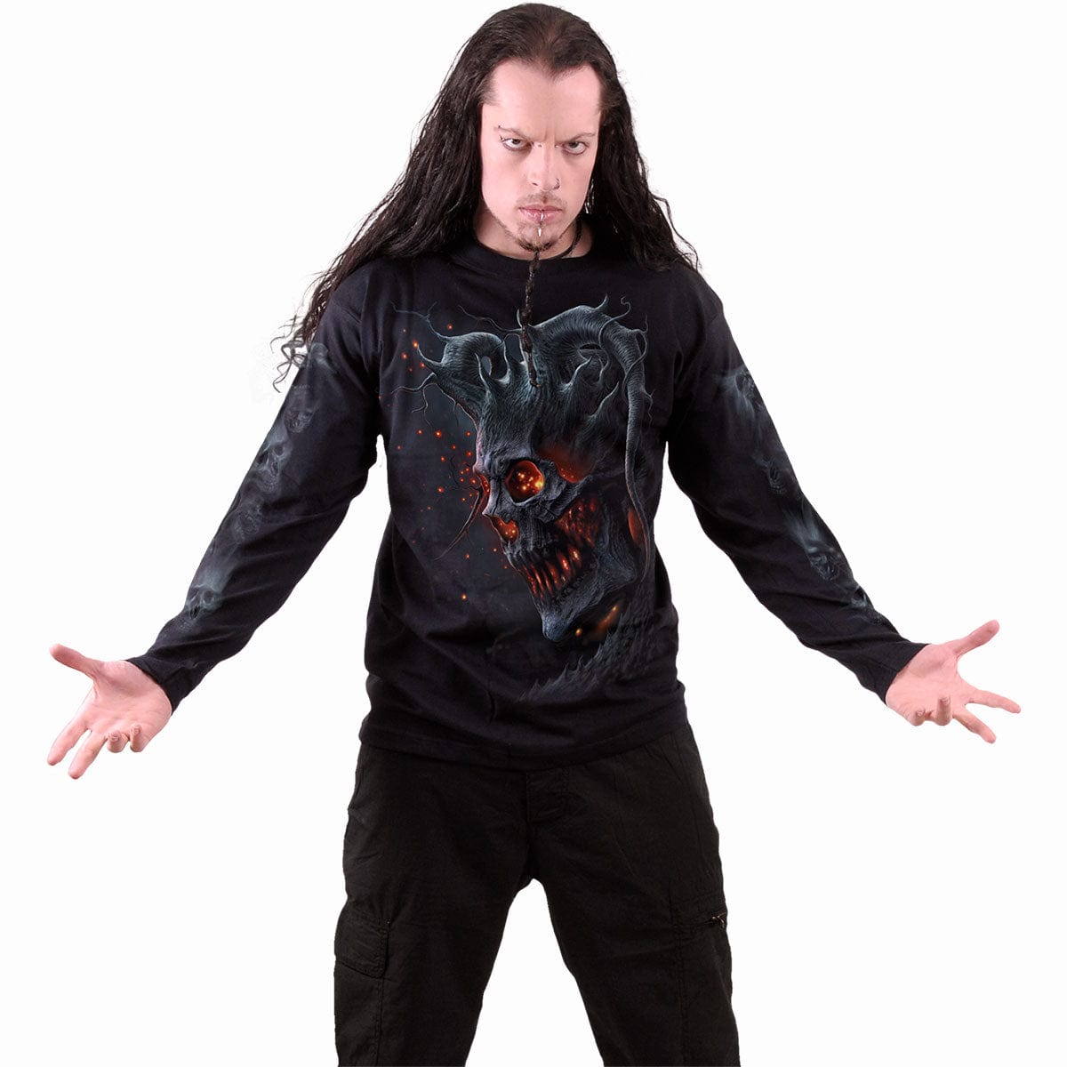 DEATH EMBERS - Longsleeve T-Shirt Black