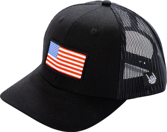 American Flag Trucker Hat