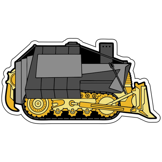 STICKER Killdozer Slap - 2x4 inches, Unreasonable Acts by Reasonable Men