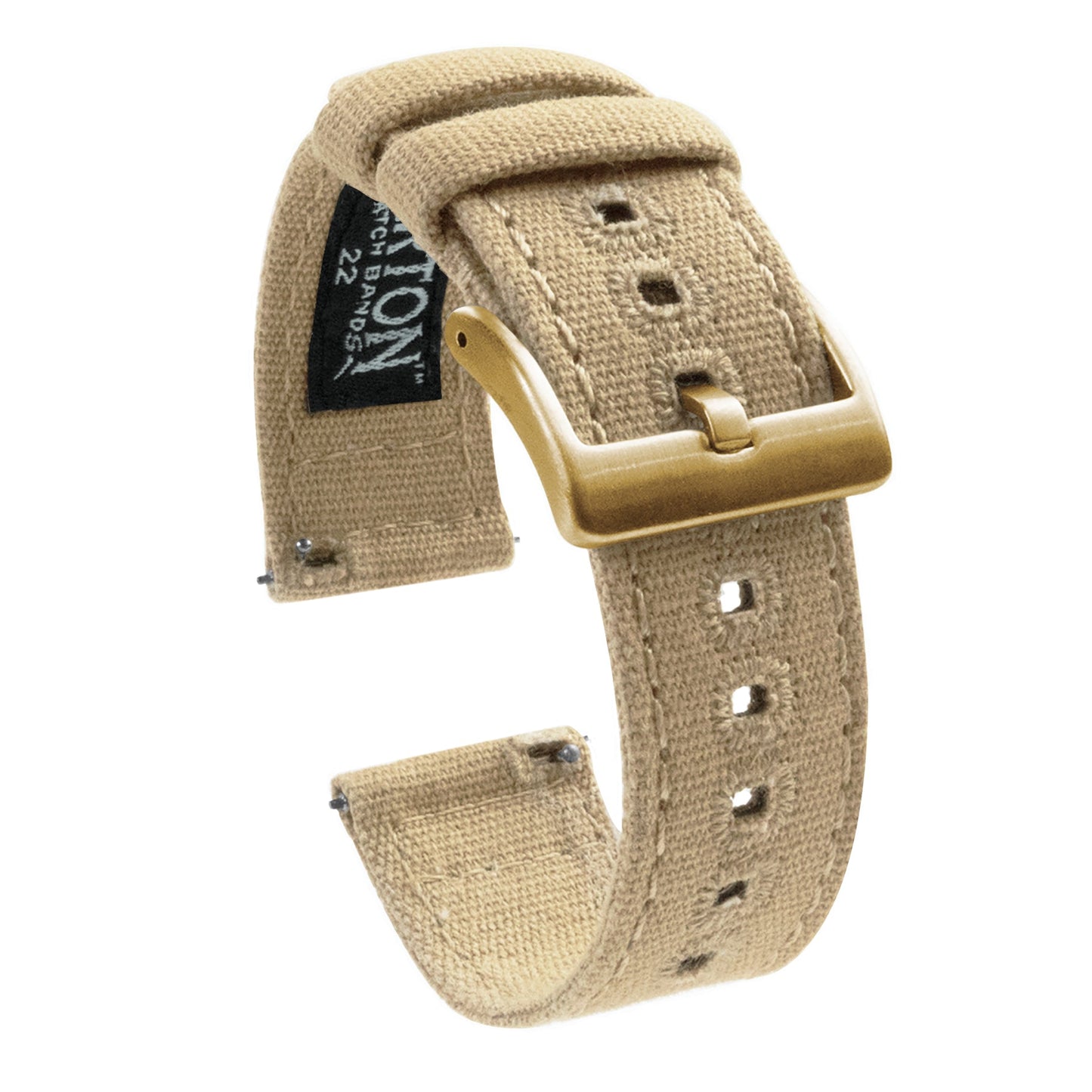 Khaki Crafted Canvas Watch Band