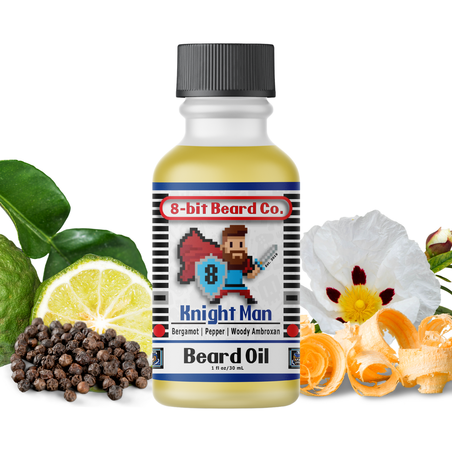 Knight Man | Beard Oil - Bergamot, Pepper, Woodsy