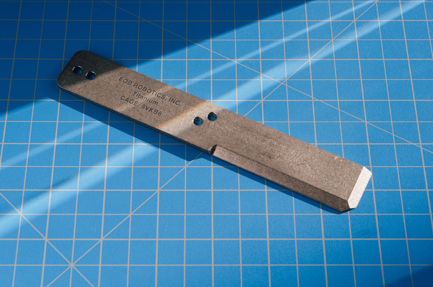 Tumbled Titanium EOD Robotics Breacher Bar ( 2 Sizes )