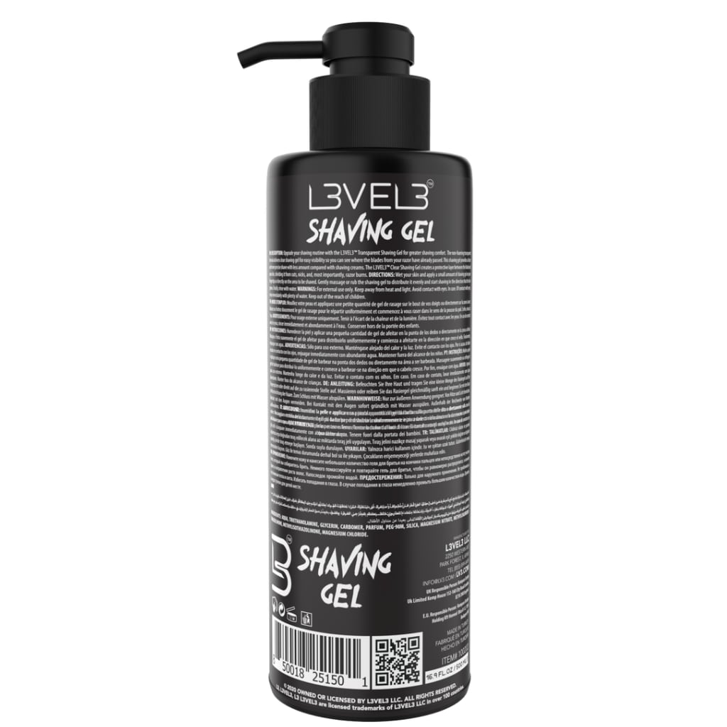 Level 3 Ultra Clear Shaving Gel - Ice