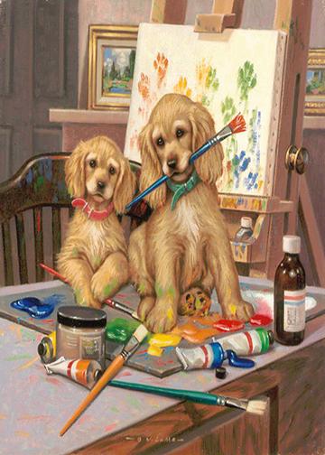 Golden Retriever Art