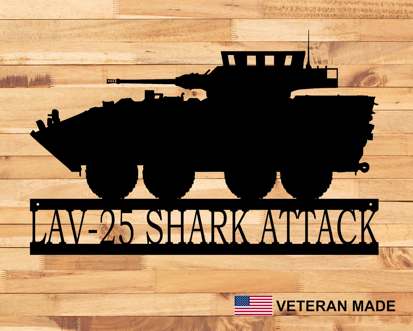 LAV-25 Light Armored Vehicle Personalized Metal Sign