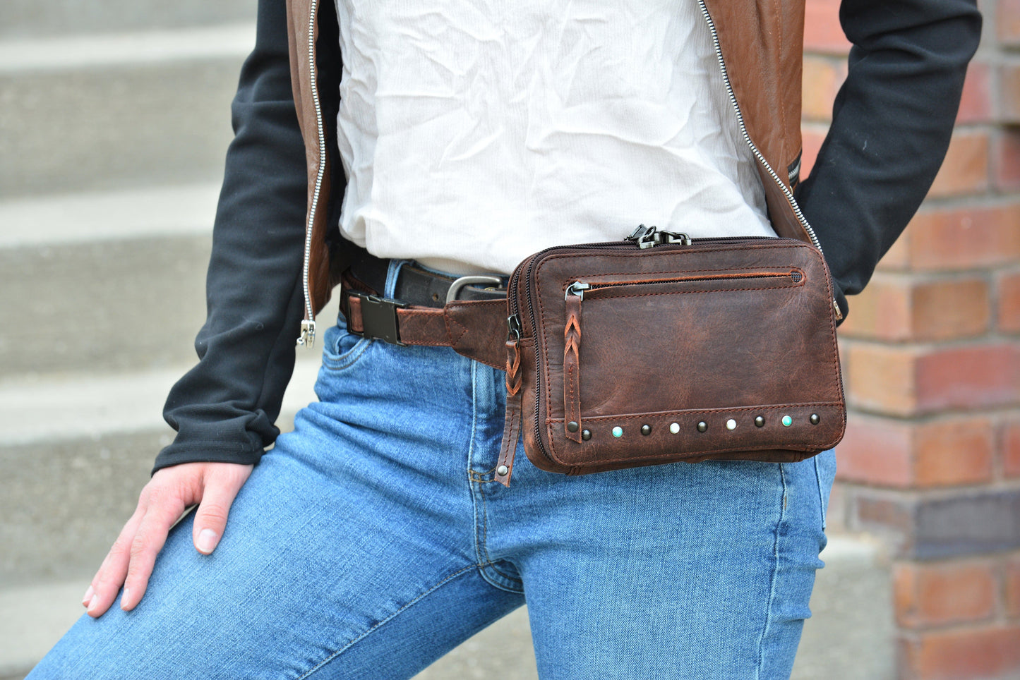 Concealed Carry Kailey Leather Purse Pack by Lady Conceal