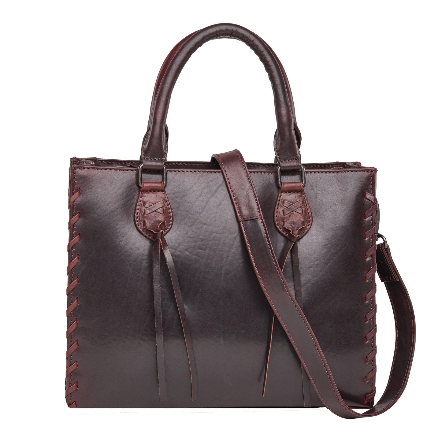 Concealed Carry Emma Leather Satchel by Lady Conceal