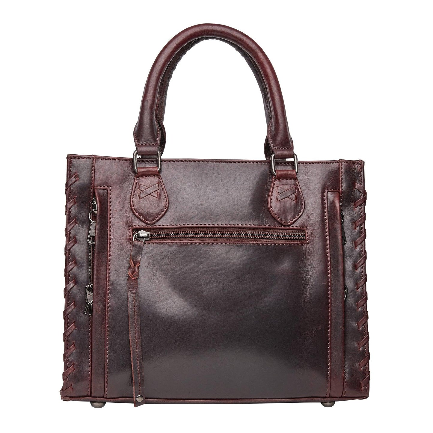 Concealed Carry Emma Leather Satchel by Lady Conceal