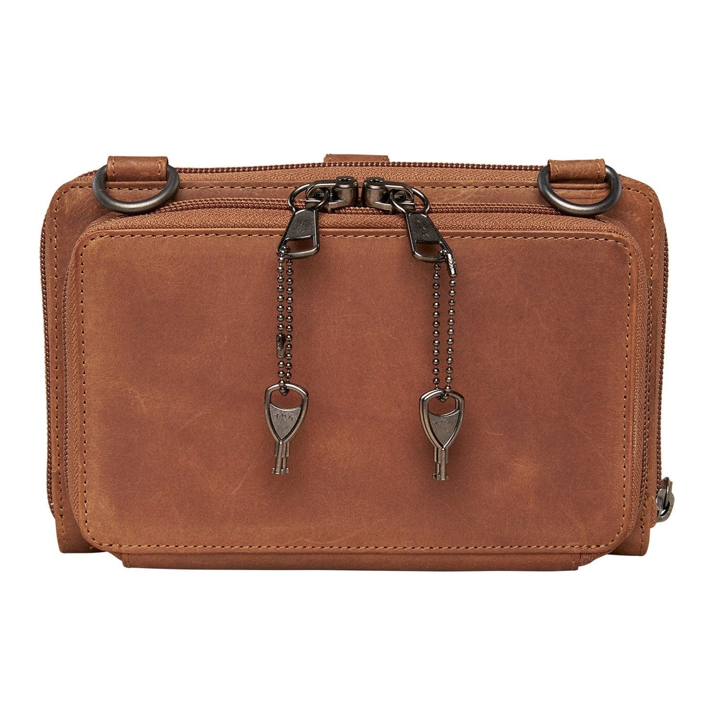 Concealed Carry Millie Leather Crossbody Organizer by Lady Conceal - Small