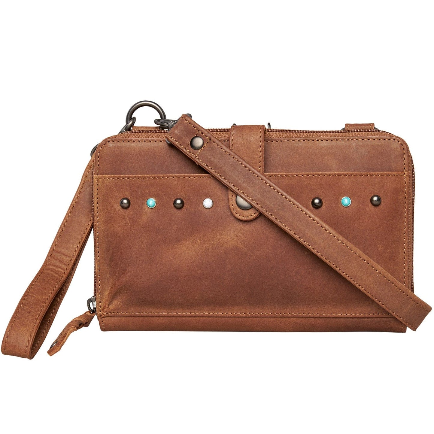 Concealed Carry Millie Leather Crossbody Organizer by Lady Conceal - Small