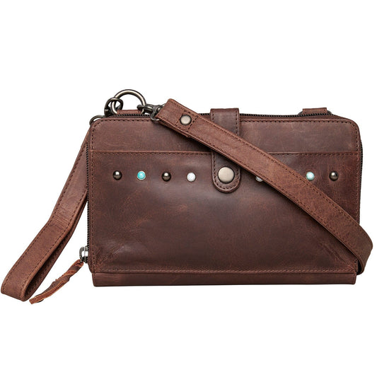 Concealed Carry Millie Leather Crossbody Organizer - Extra Small