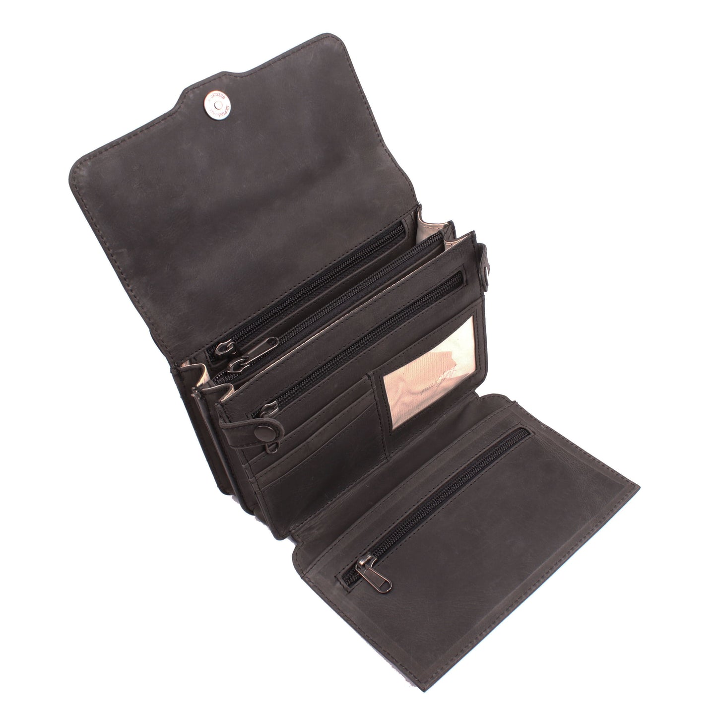 Concealed Carry Jolene Leather Crossbody Organizer by Lady Conceal