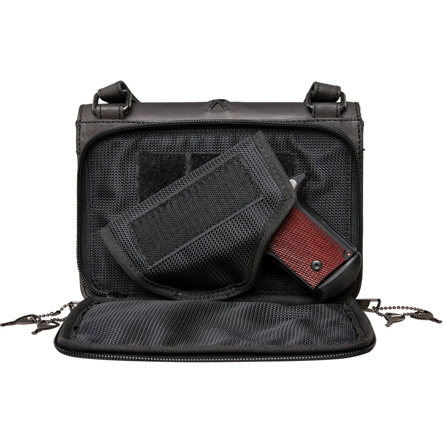 Concealed Carry Jolene Leather Crossbody Organizer by Lady Conceal