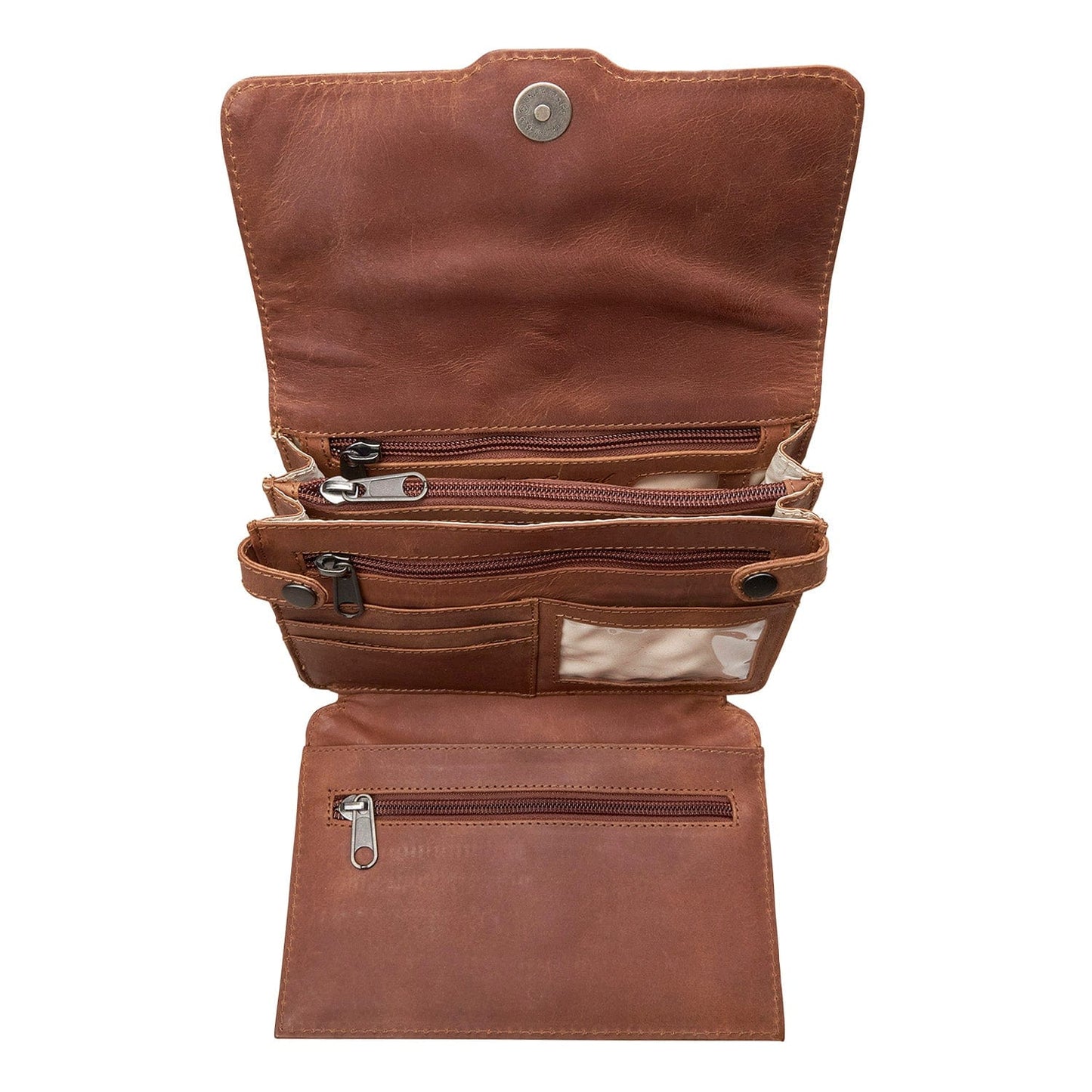 Concealed Carry Jolene Leather Crossbody Organizer by Lady Conceal