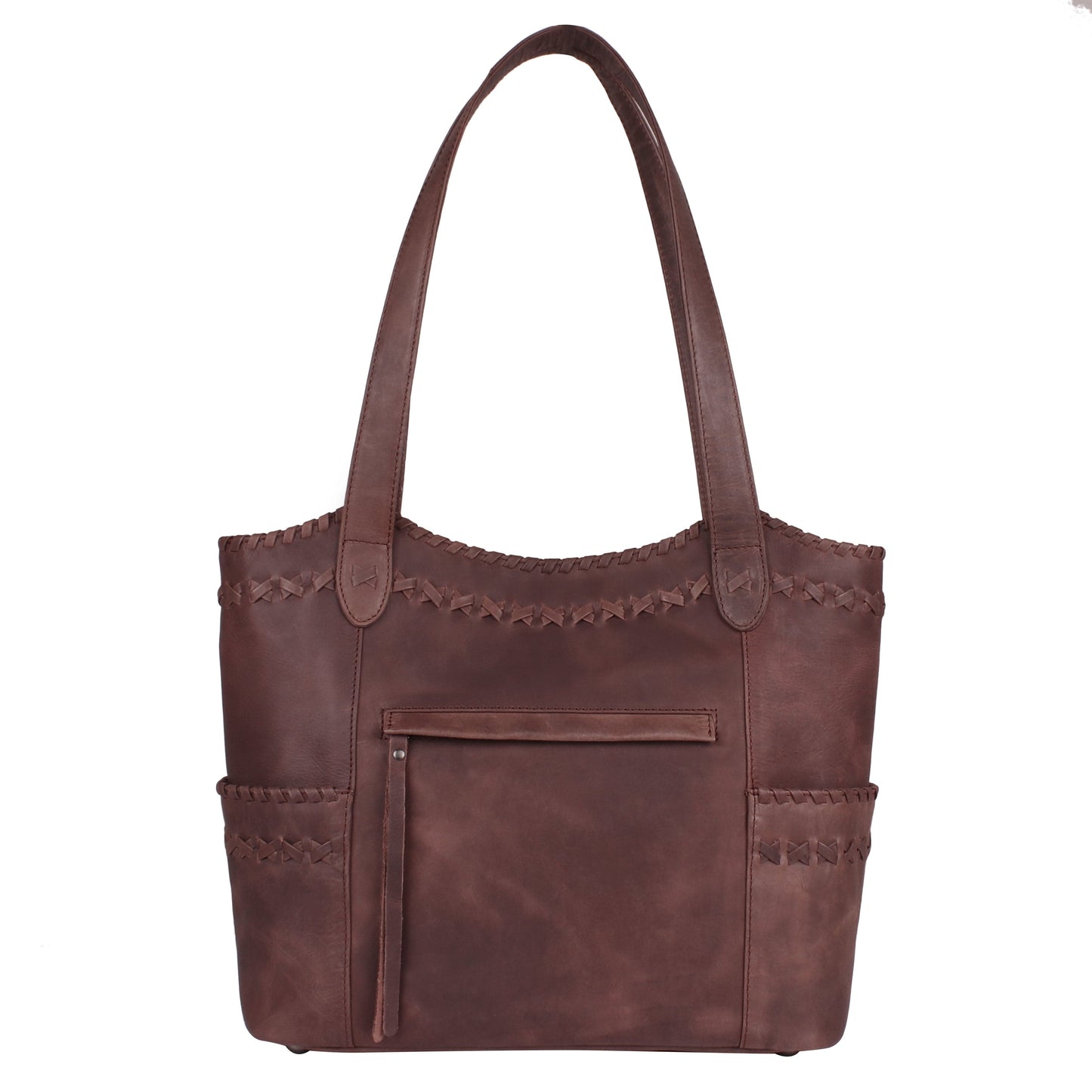 Concealed Carry Kendall Leather Tote by Lady Conceal