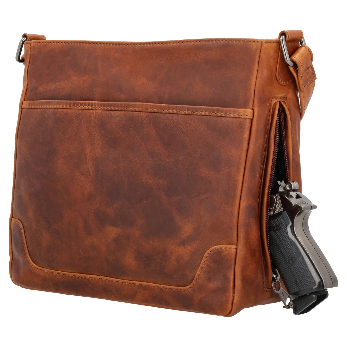 Concealed Carry Lydia Leather Crossbody by Lady Conceal