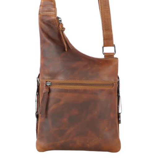 Concealed Carry Unisex Remi Leather Crossbody by Lady Conceal