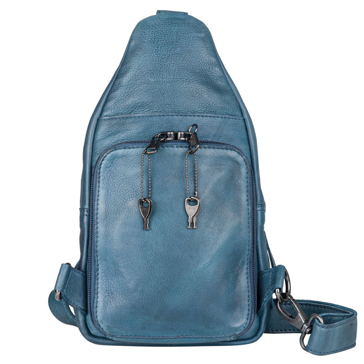 Concealed Carry Unisex Taylor Sling Leather Backpack by Lady Conceal