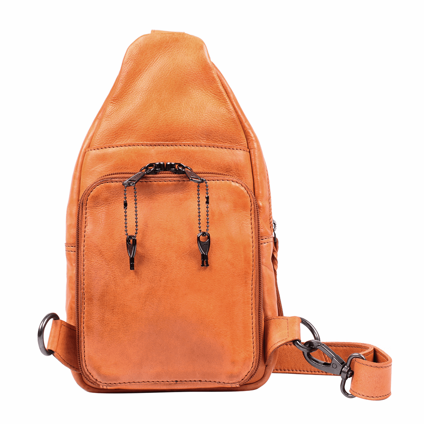 Concealed Carry Unisex Taylor Sling Leather Backpack by Lady Conceal