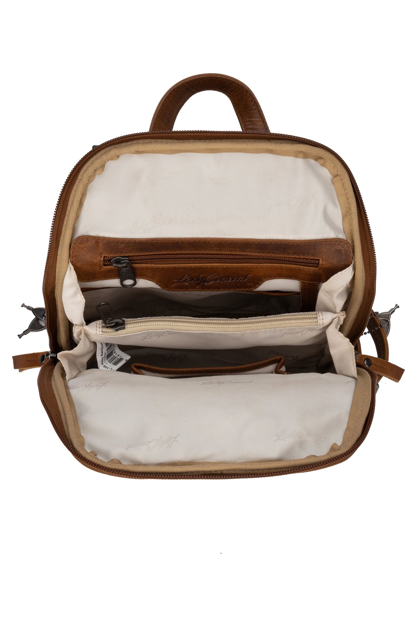 Concealed Carry Abby Leather Backpack by Lady Conceal