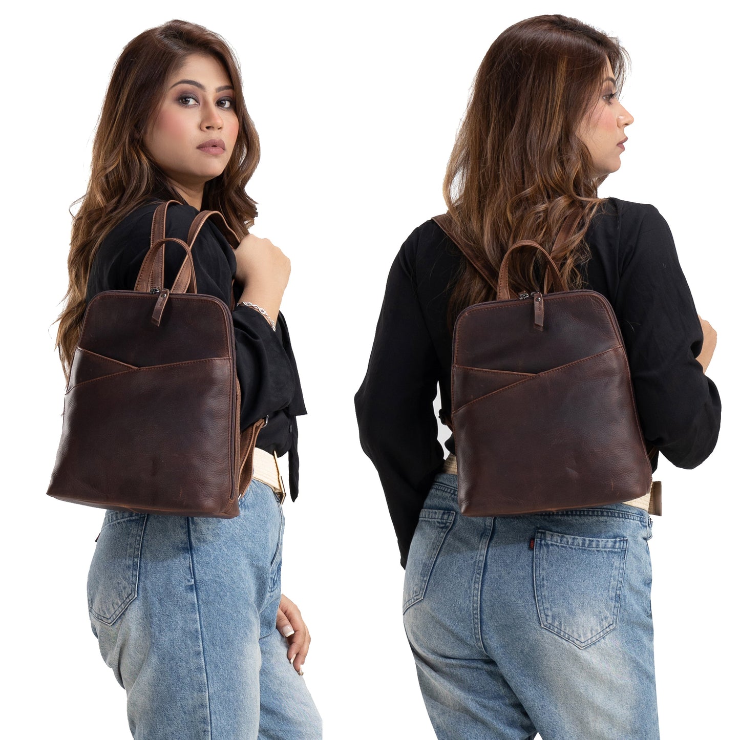 Concealed Carry Jayden Leather Backpack by Lady Conceal