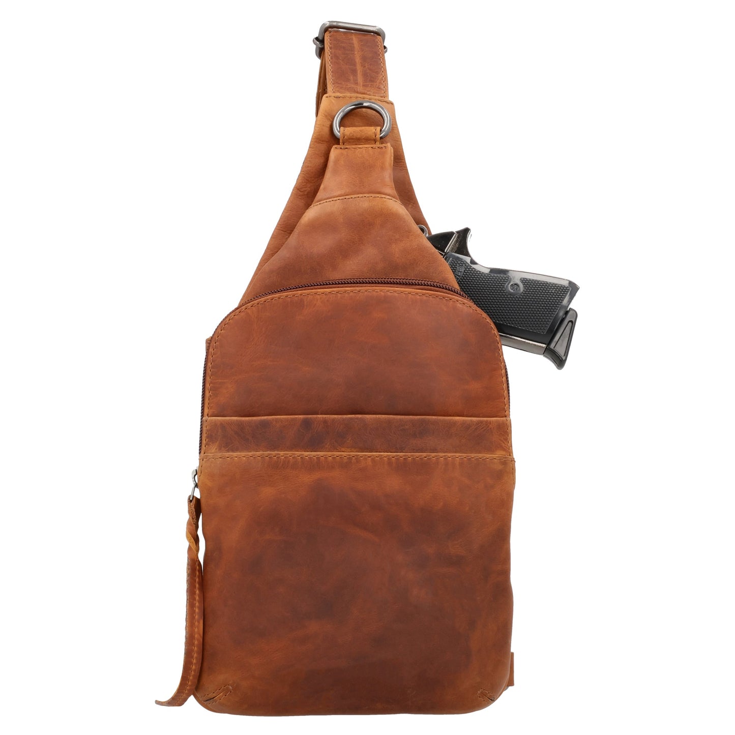 Concealed Carry Unisex Dakota Leather Sling by Lady Conceal