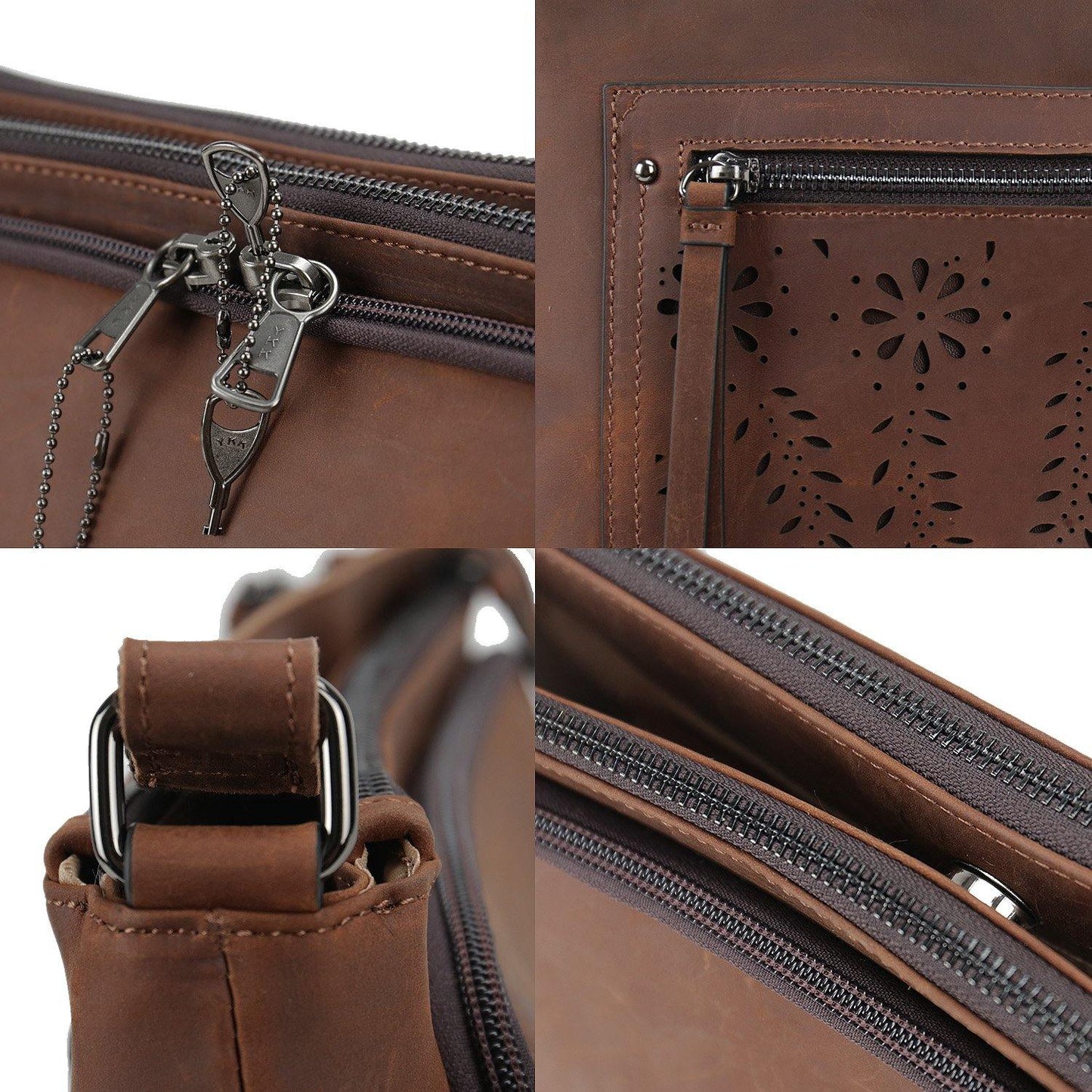 Concealed Carry Brynlee Leather Crossbody by Lady Conceal