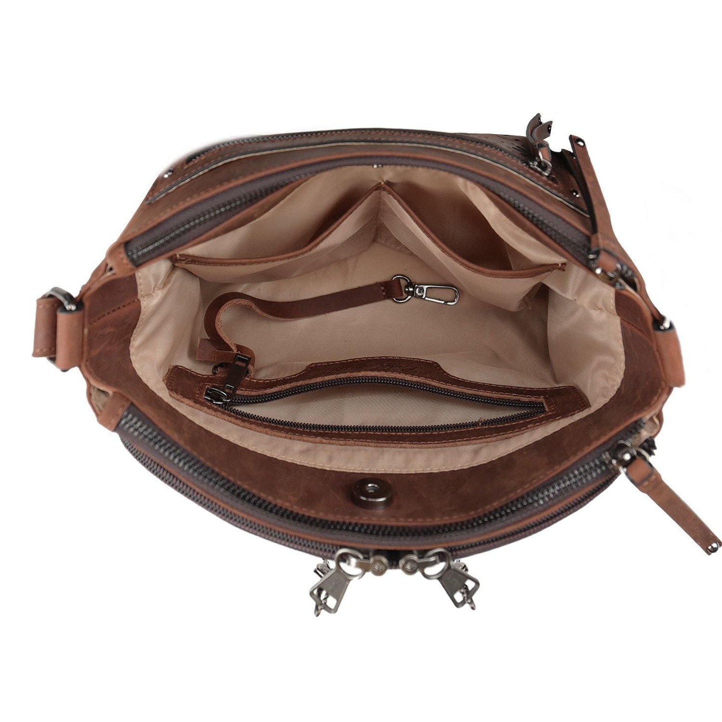 Concealed Carry Brynlee Leather Crossbody by Lady Conceal