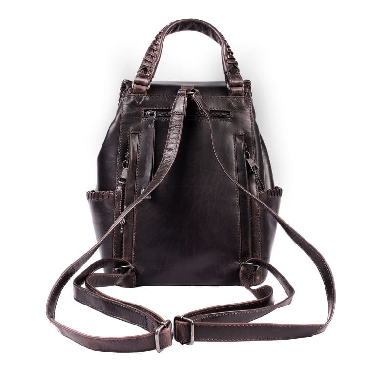 Concealed Carry Allie Leather Backpack by Lady Conceal