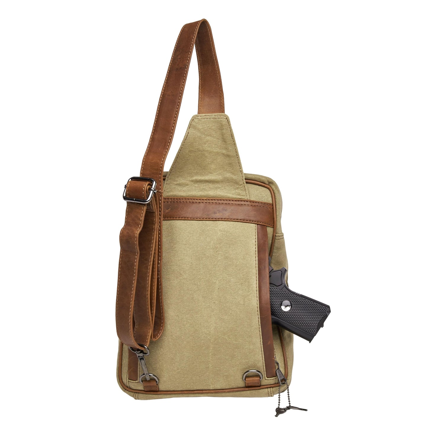 Concealed Carry Unisex Kennedy Canvas Sling Backpack