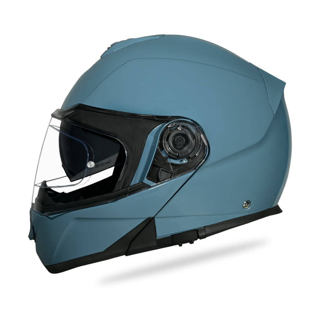 Daytona Glide Modular Motorcycle Helmet - DOT Approved, Bluetooth Ready, Dual Visor, Men/Women/Youth- Shark Blu