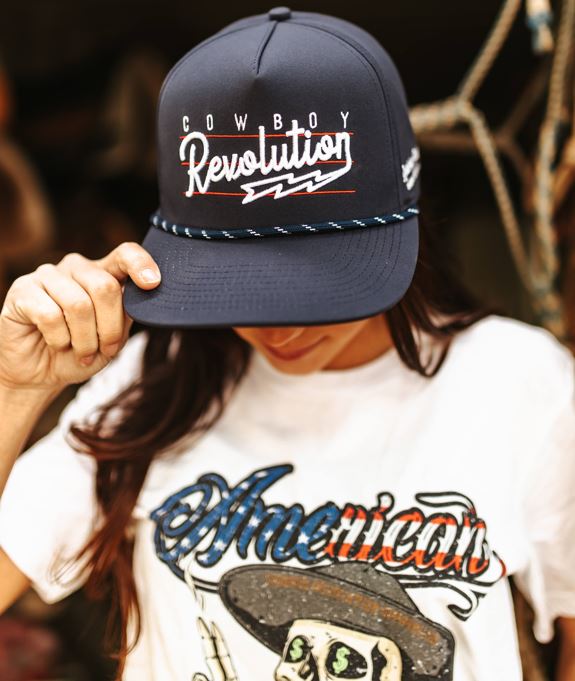 “Lightning" Navy Blue - Cowboy Revolution 5-panel Performance Hat