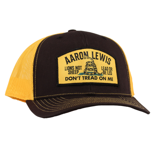 Don't Tread Ball Cap (Black/Gold)