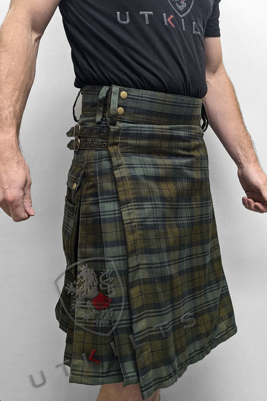 Standard Black Watch Weathered Tartan Utility Kilt