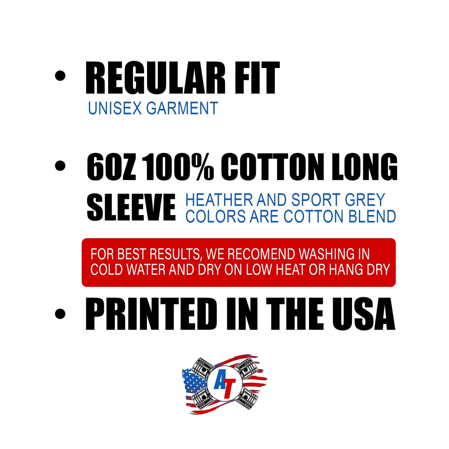 Diesel Mechanic American Flag Long Sleeve T-Shirt