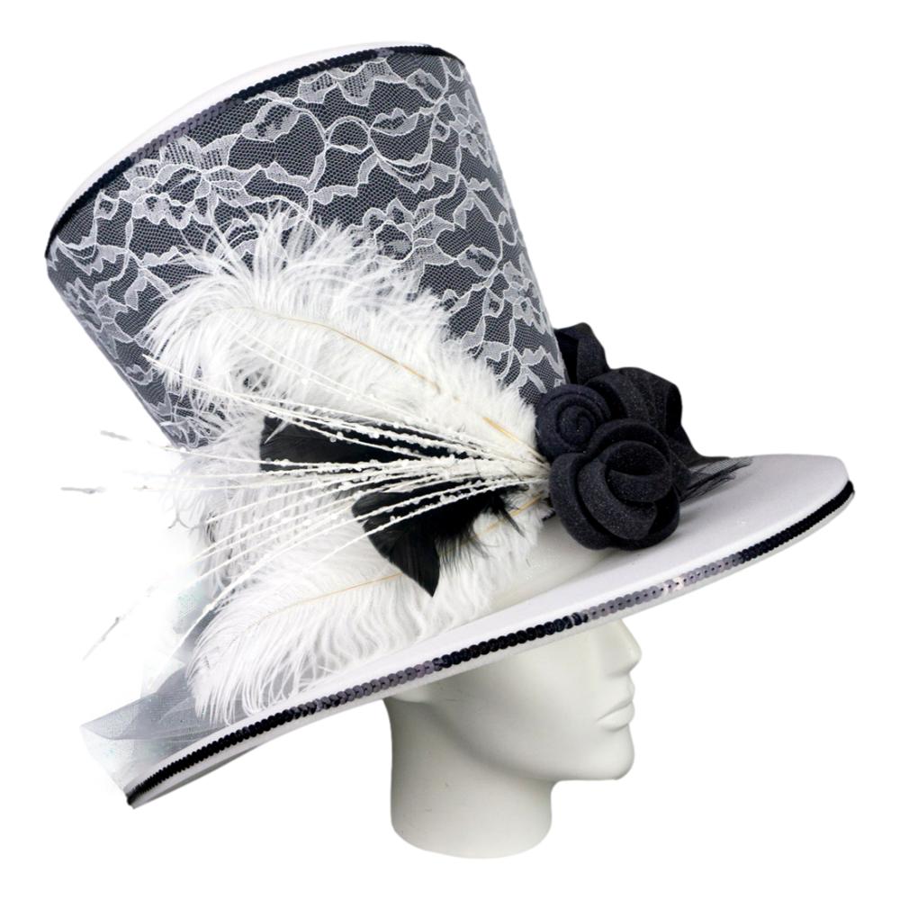 Luxurious Derby Wide Top Hat