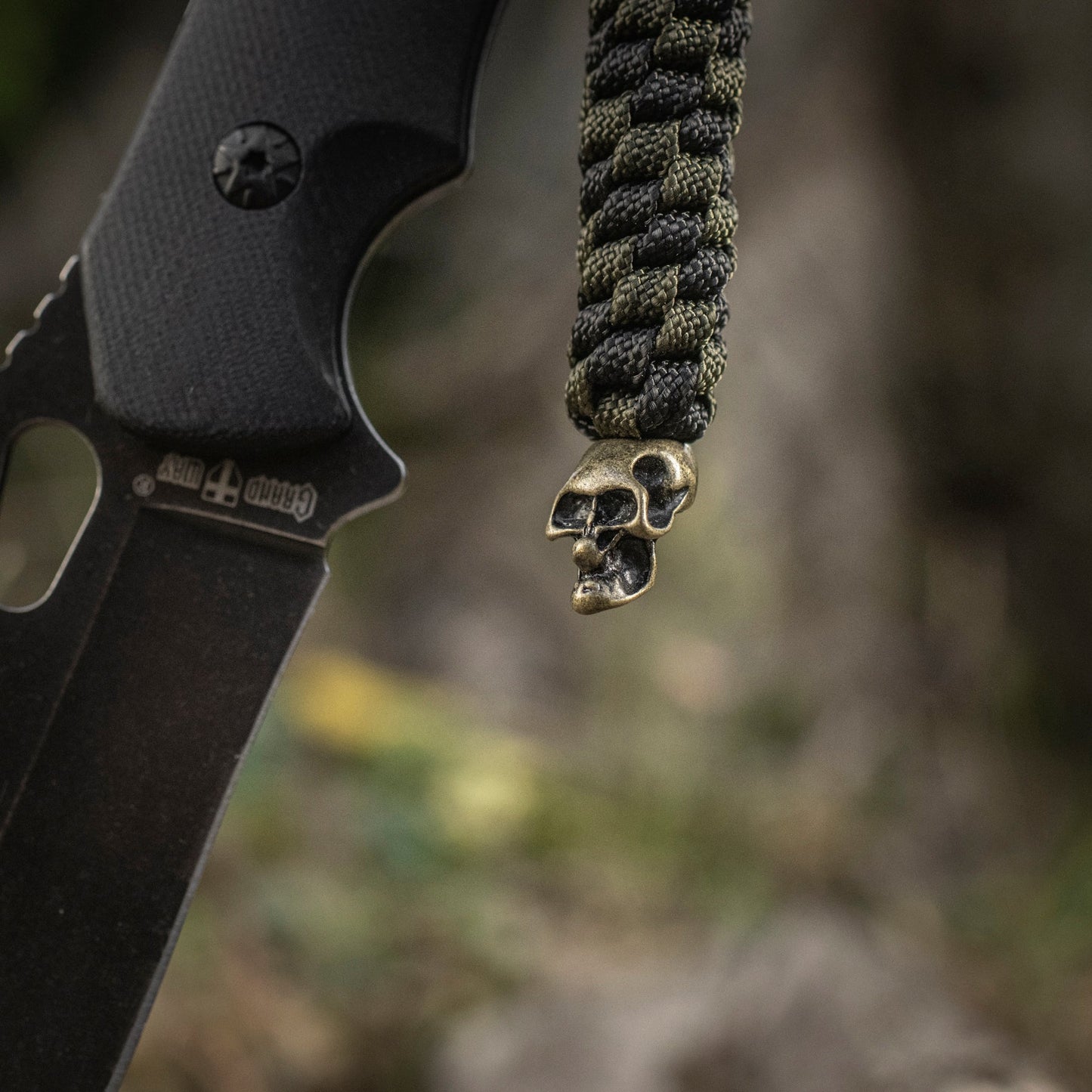 M-Tac Knife Lanyard Helix Skull