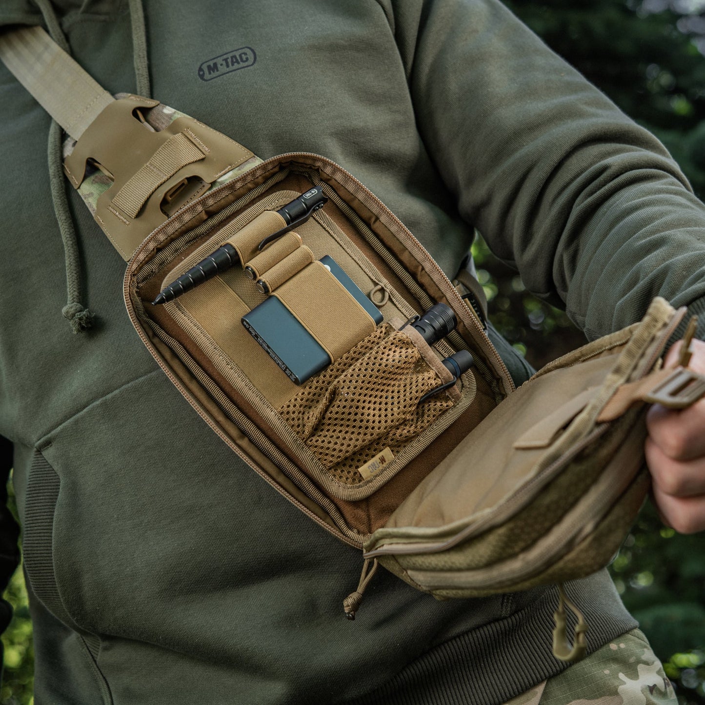 M-Tac Elite Sling Bag with Loop Panel