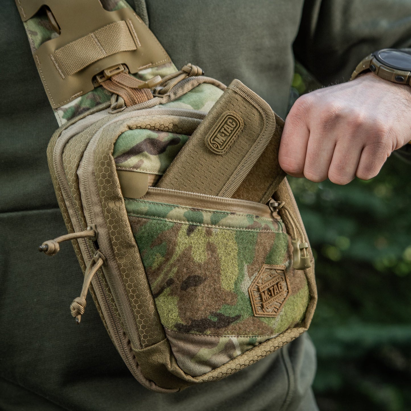 M-Tac Elite Sling Bag with Loop Panel