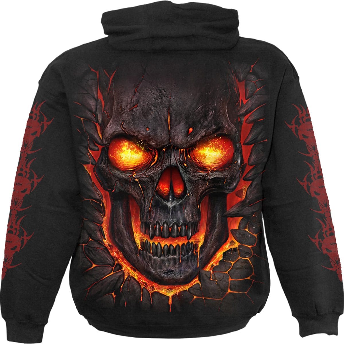 SKULL LAVA - Kids Hoody Black