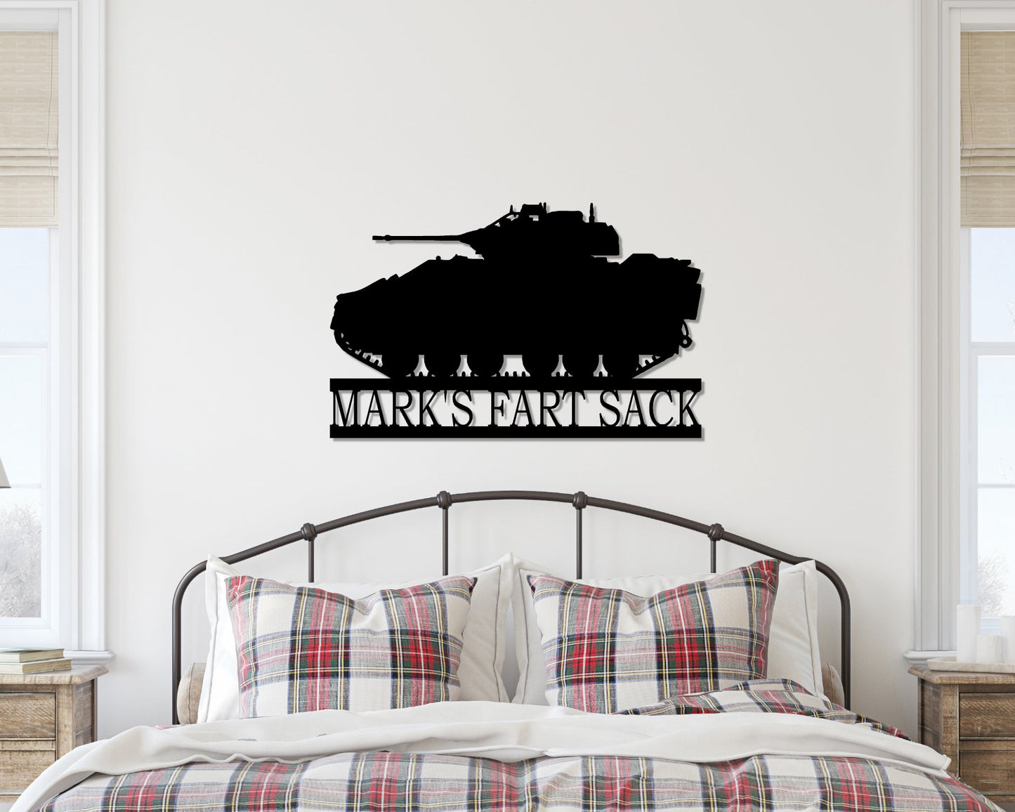 M3 Bradley Tank Personalized Metal Sign